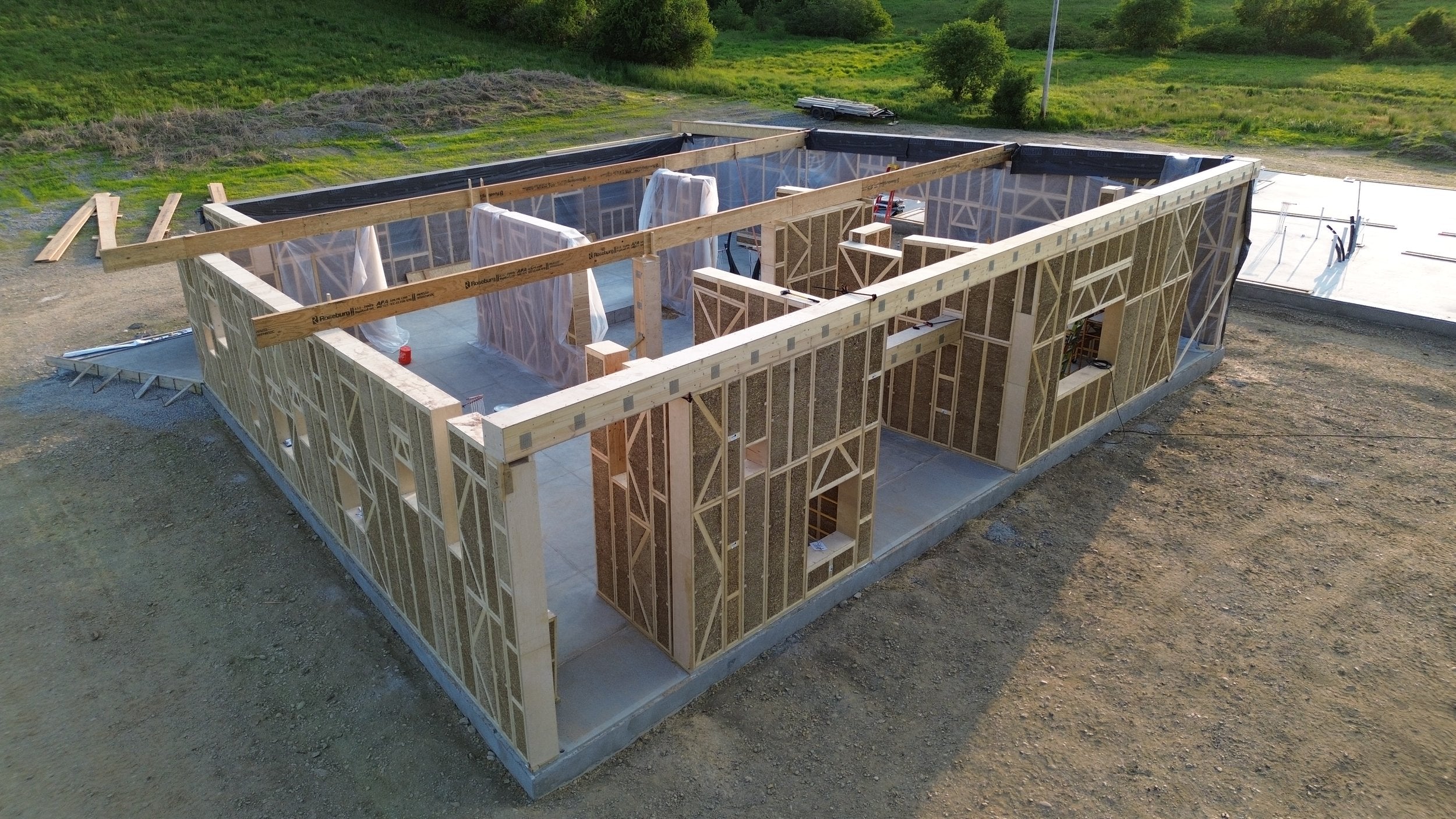 Integrated Straw Panel EcoCocon Pre-fabricated Straw Panel System – Go Green Home Supply